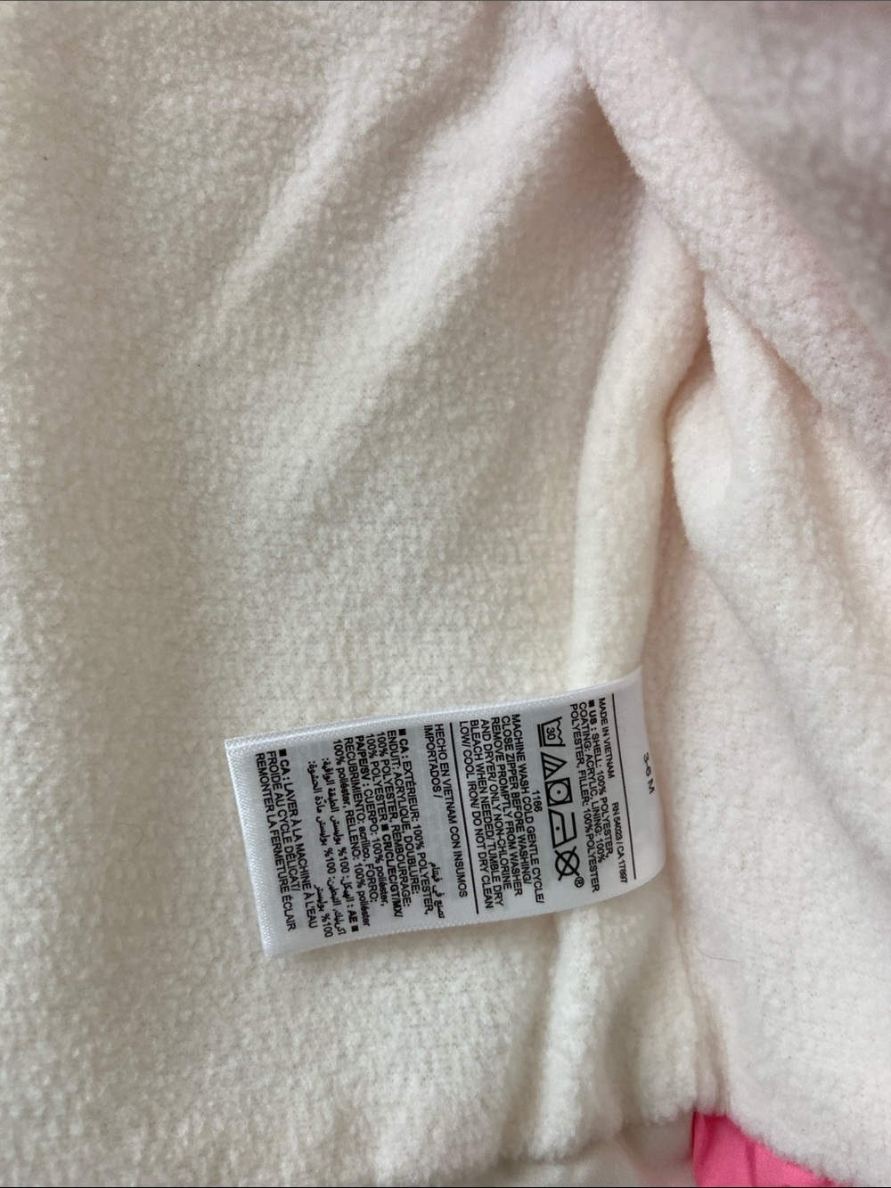Pink Rainbow Puffer Jacket - Picture 4 of 4